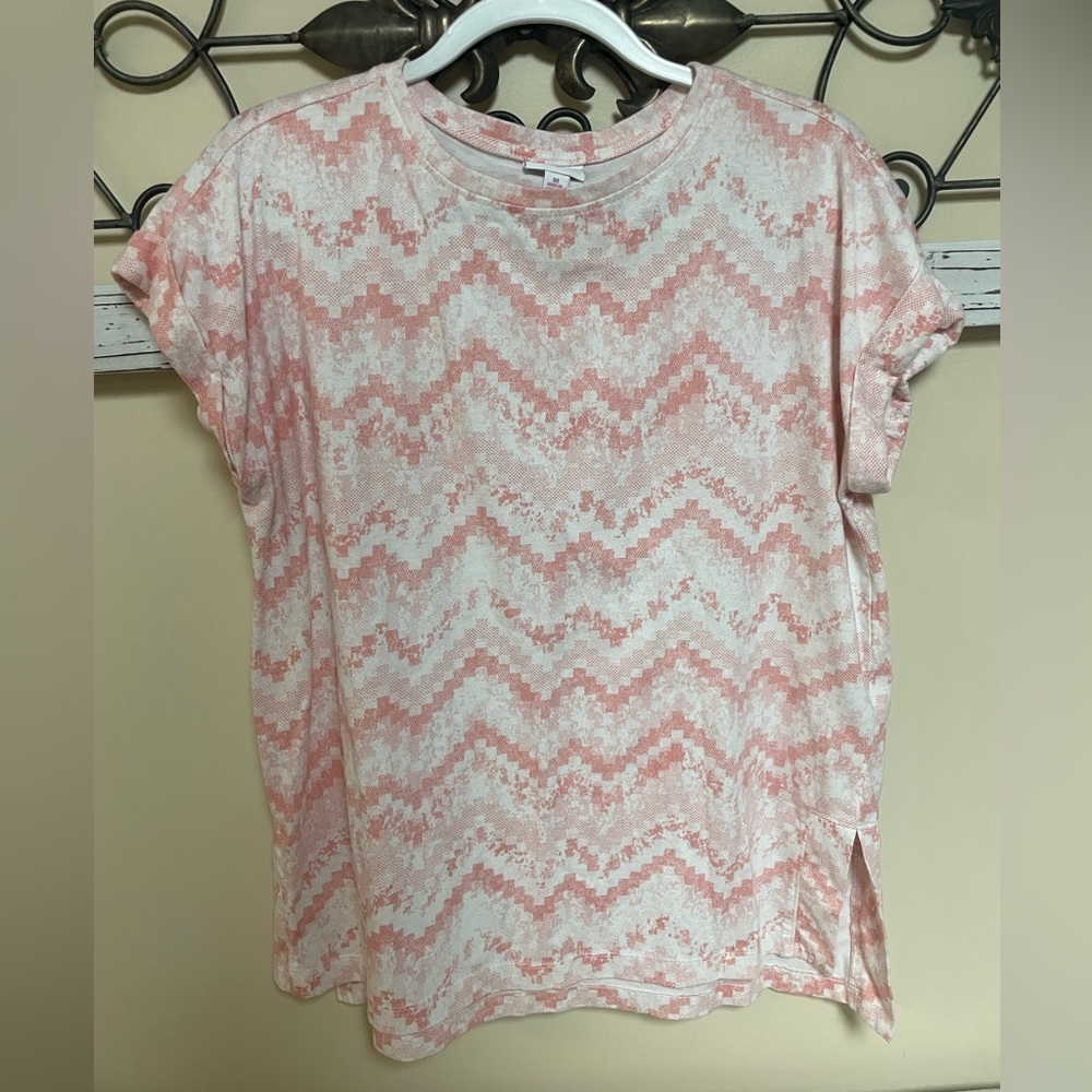 LuLaRoe Chevron Print Leah Tunic Top, Size Medium